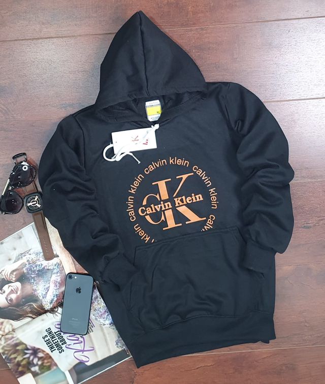 Hoodie for Men & Women – Unisex Printed Hoodie (Navy Blue, S) - Omega Cart