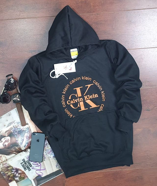 Hoodie for Men & Women – Unisex Printed Hoodie (Navy Blue, S) - Omega Cart