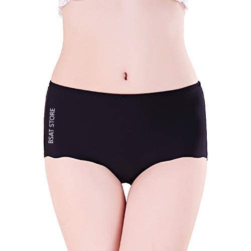 Women's Ice Silk Blend Invisible Lines No Show Hipster Panty (Pack of 4) (Multicolor, S) - Omega Cart