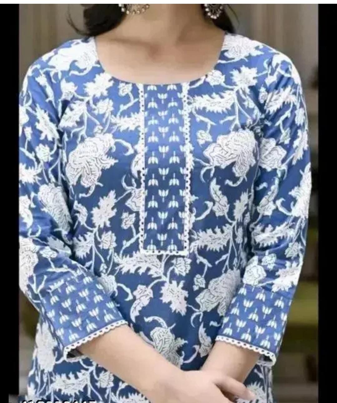 Women'S Floral Round No Dupatta Kurta Sets - Omega Cart