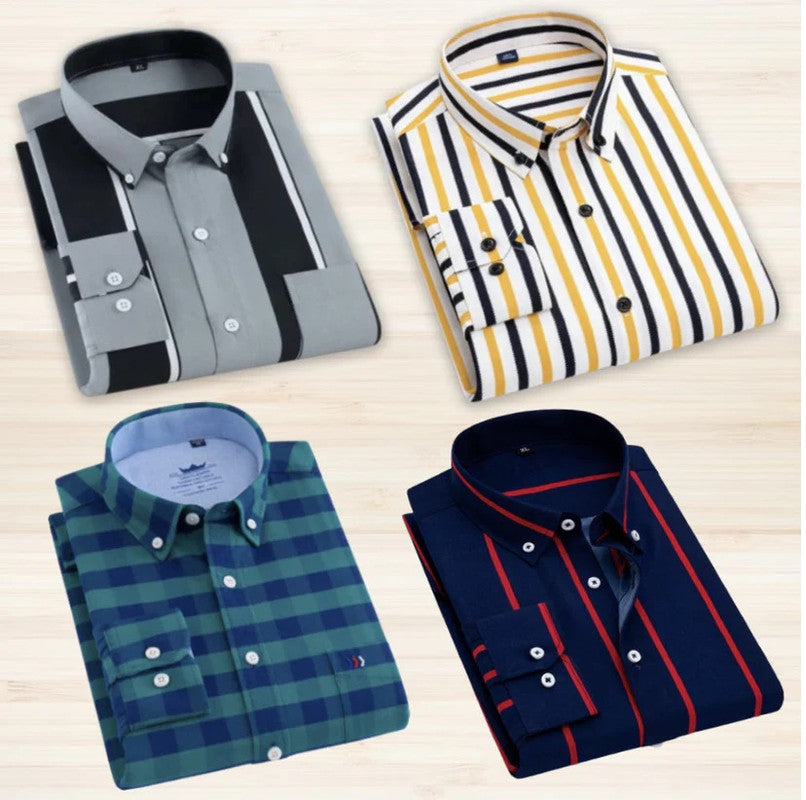 Pack of 4 Check Shirts - Omega Cart
