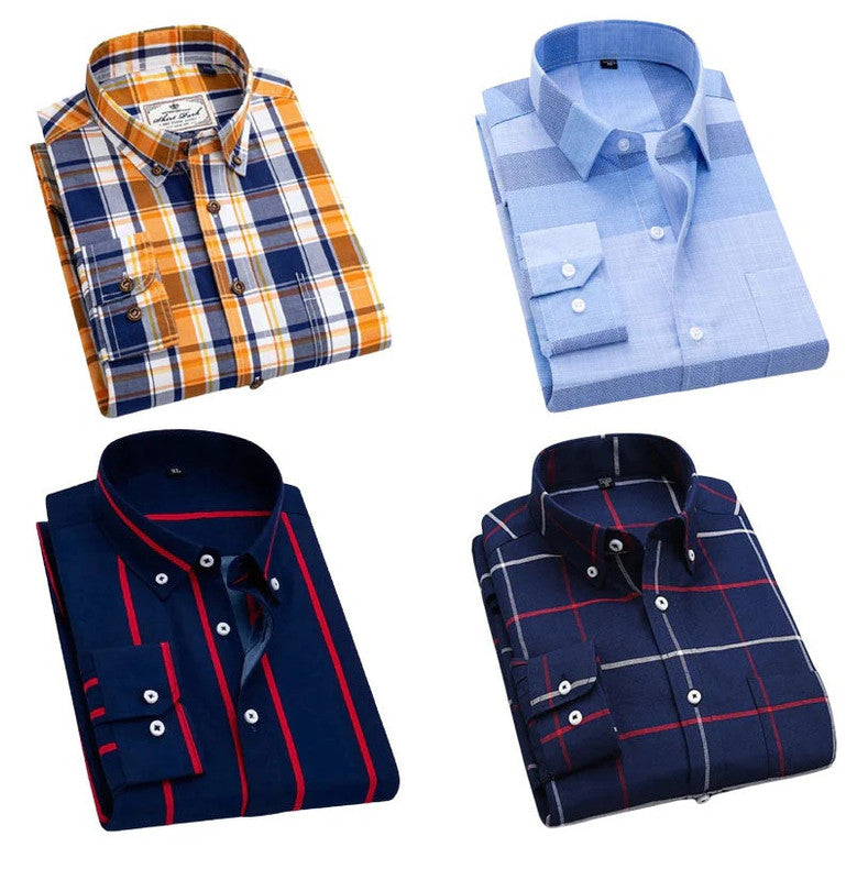 Pack of 4 Check Shirts - Omega Cart