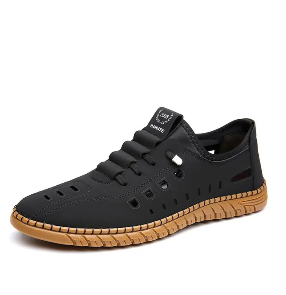 Men's Stylish Laser Cut Casual Shoes - Omega Cart