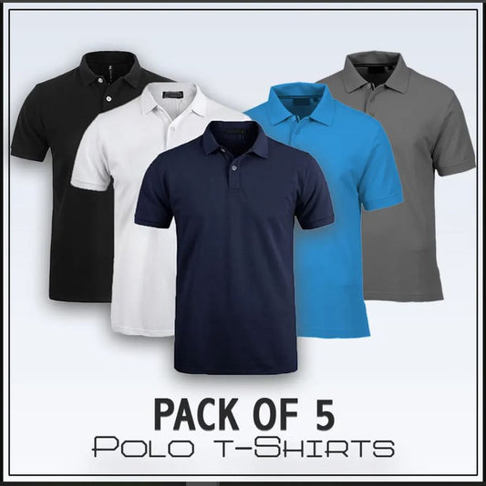 pack of 5 polo tshirt (Vason) - Omega Cart