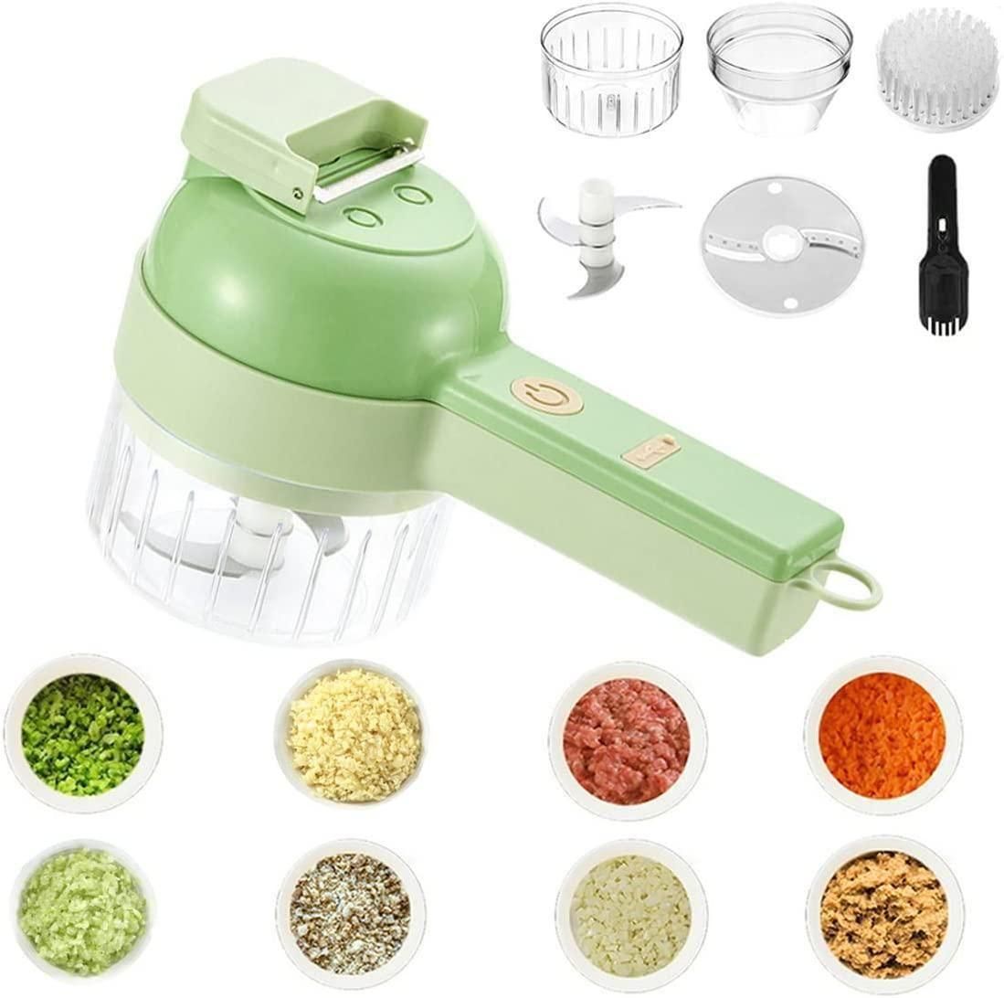 4 in 1 Portable Electric Vegetable Cutter Set - Omega Cart