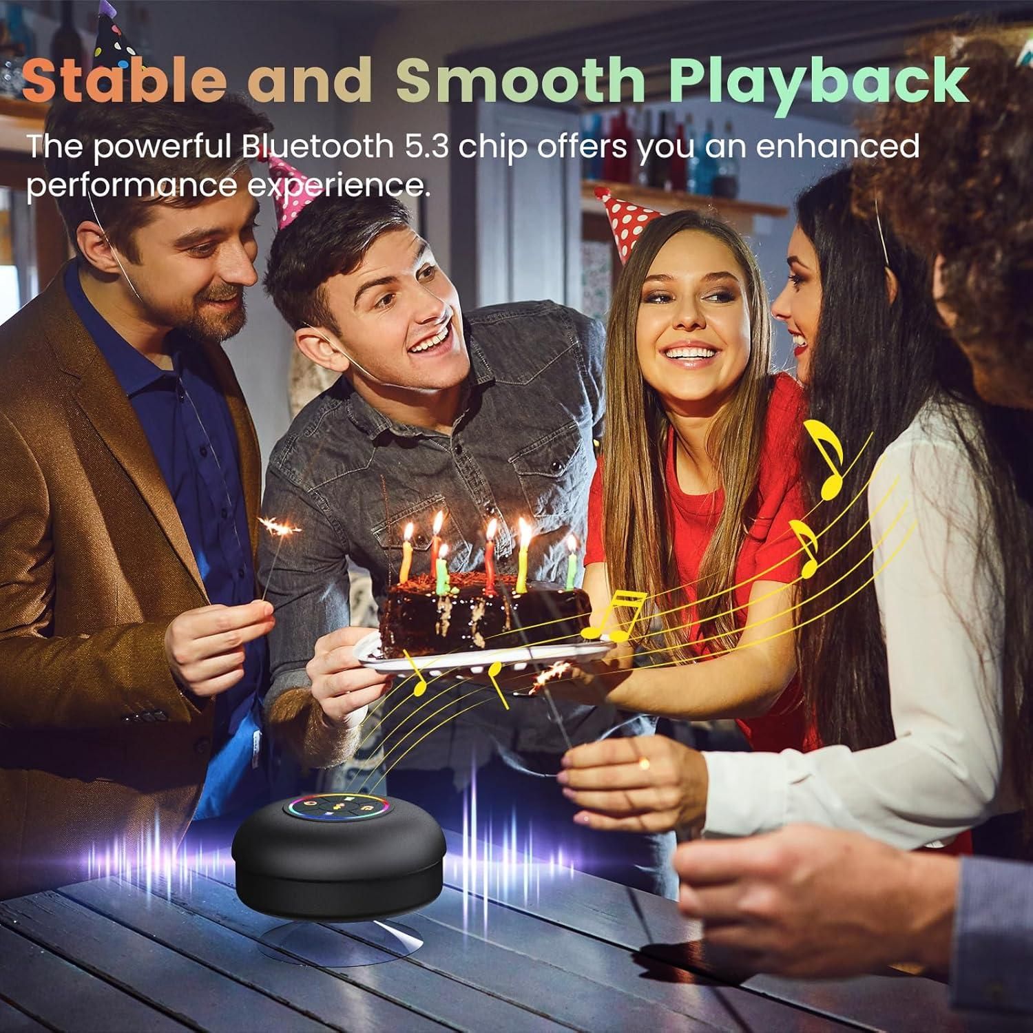 Large Suction Cup Waterproof Bluetooth Speaker - Omega Cart