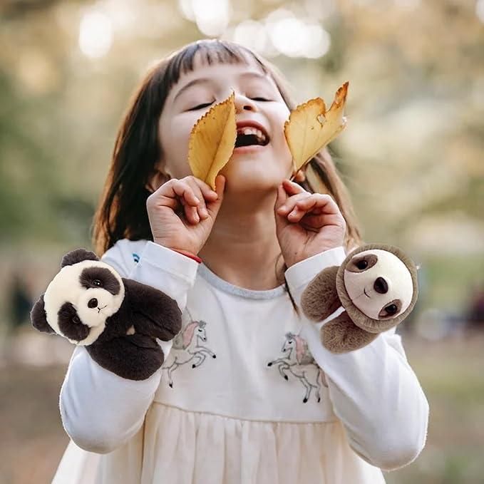 Unisex Stuffed Animal Slap Bracelets Plush Panda - Omega Cart